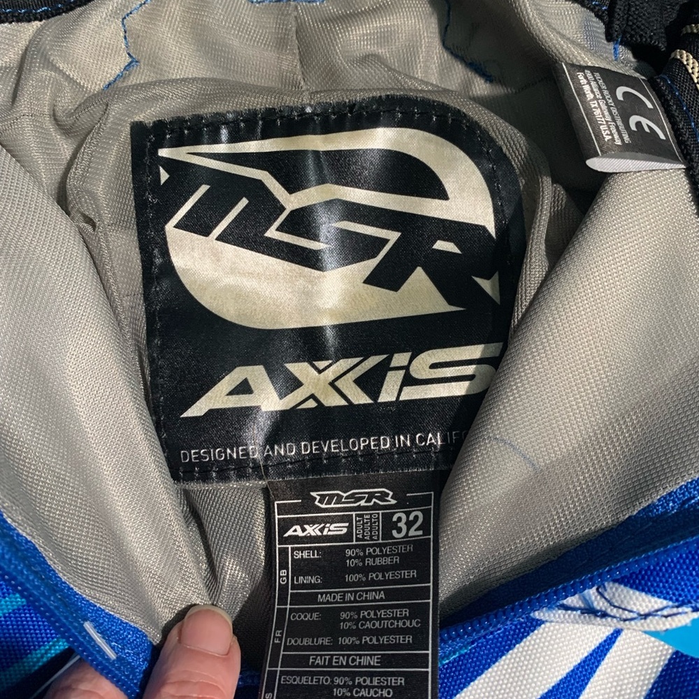 MSR Men's Blue Racing Pants - Picture 3 of 3